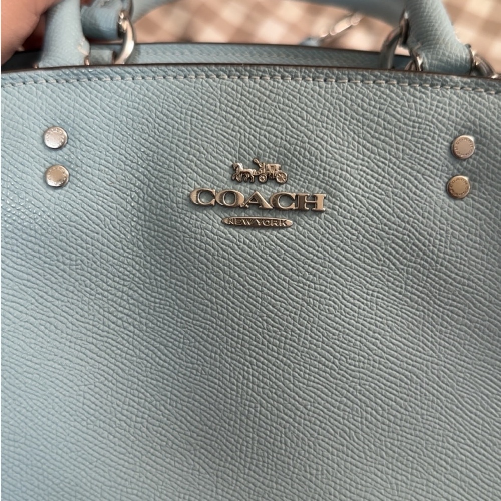 Coach Mini Lillie Carryall in Powder Blue - Picture 10 of 10